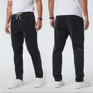 Vuori Optimist Elastic Waist Corduroy Pants Stretch Cotton Charcoal Mens Sz L